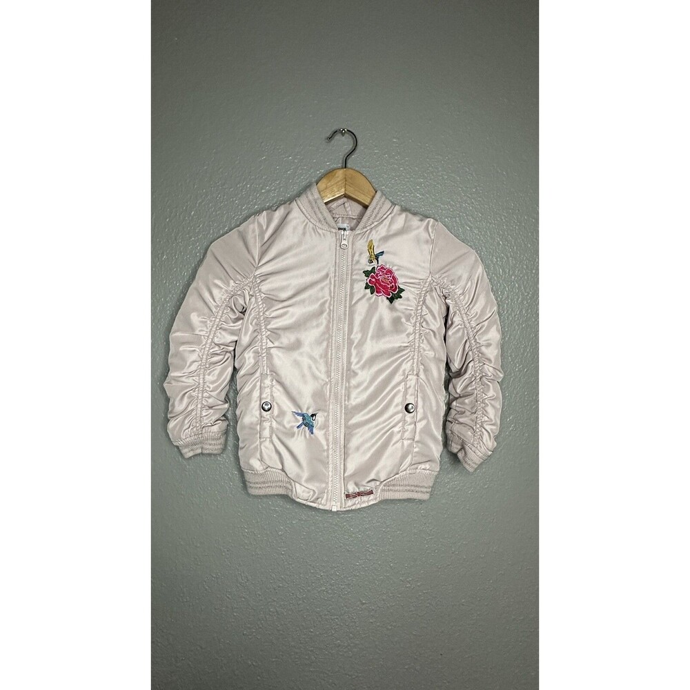 Hudson Embroidered Ruched Pink Coat SIZE 6